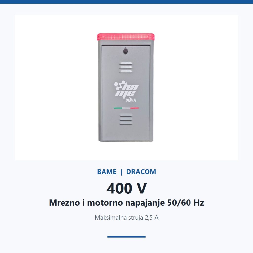 BAME GRIZZLY 4 pogon 400 V