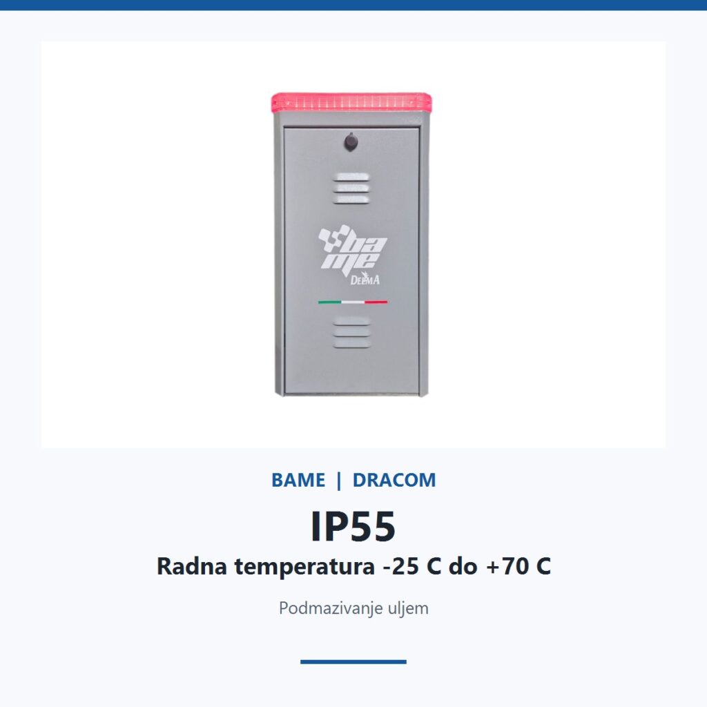 BAME GRIZZLY 4 IP55 zaštita