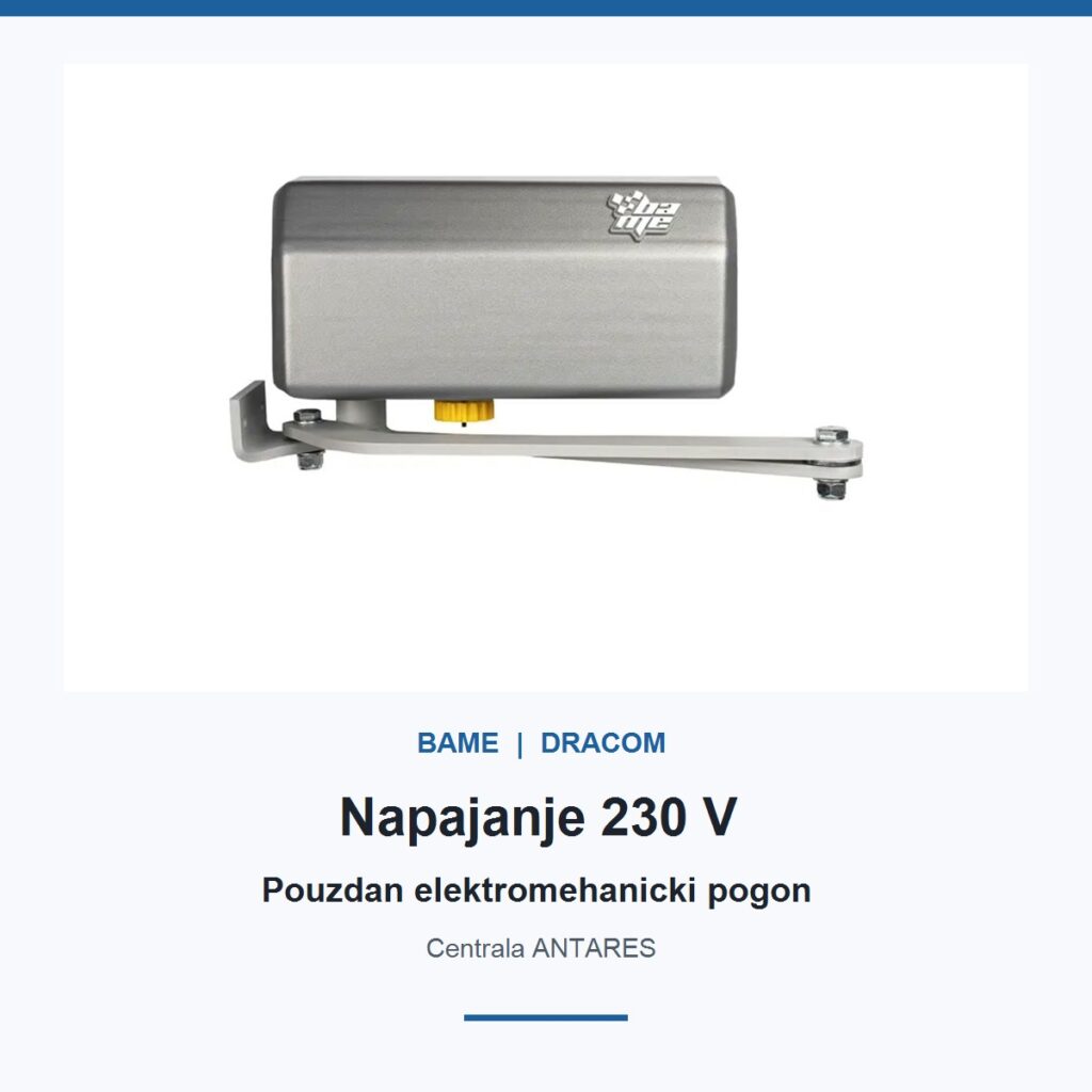BAME KOMPASS 230V napajanje i centrala ANTARES