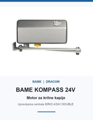 BAME KOMPASS 24V motor sa zglobnom ručicom za krilnu kapiju