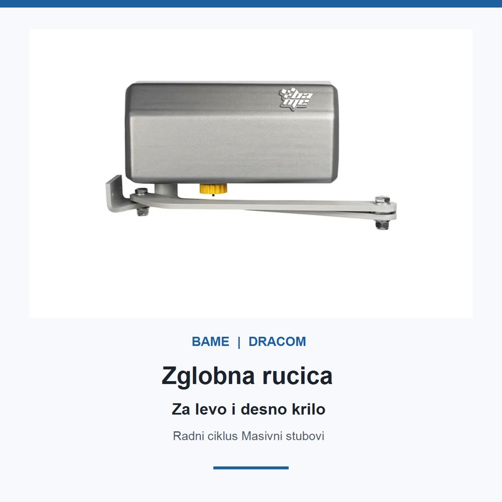 BAME KOMPASS 24V univerzalna zglobna ručica