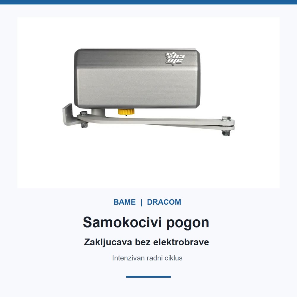 BAME KOMPASS 24V samokočivi motor za intenzivnu upotrebu