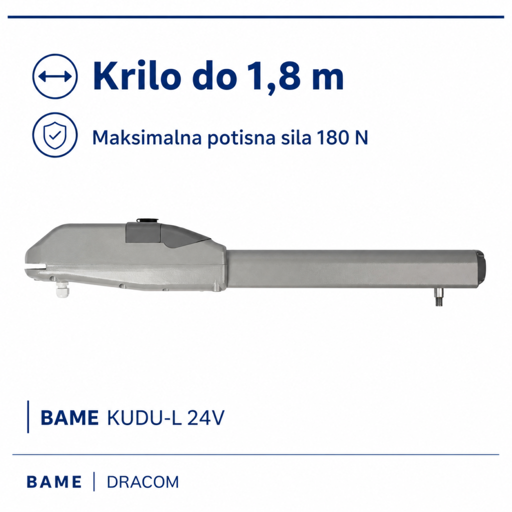 BAME KUDU-L 24V za krilo do 1,8 m