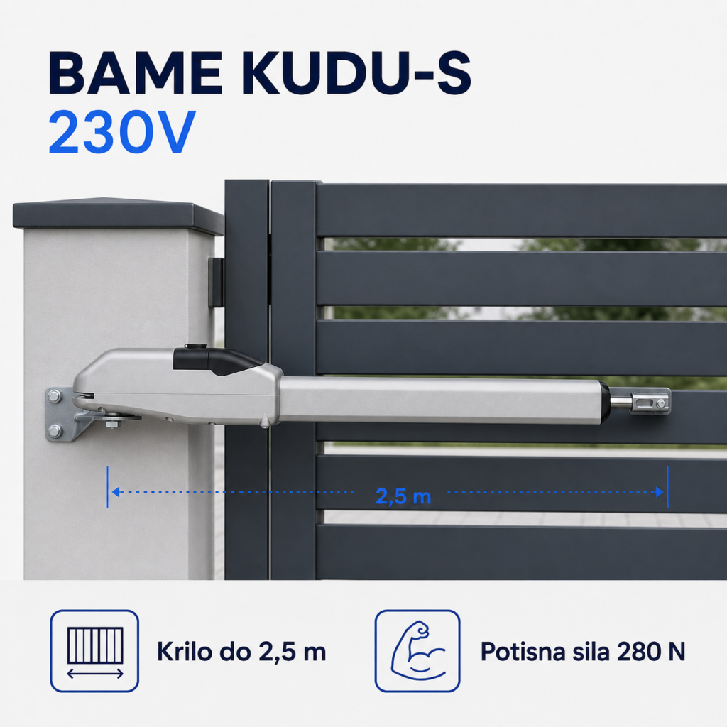 BAME KUDU-S 230V za krilo do 2,5 m