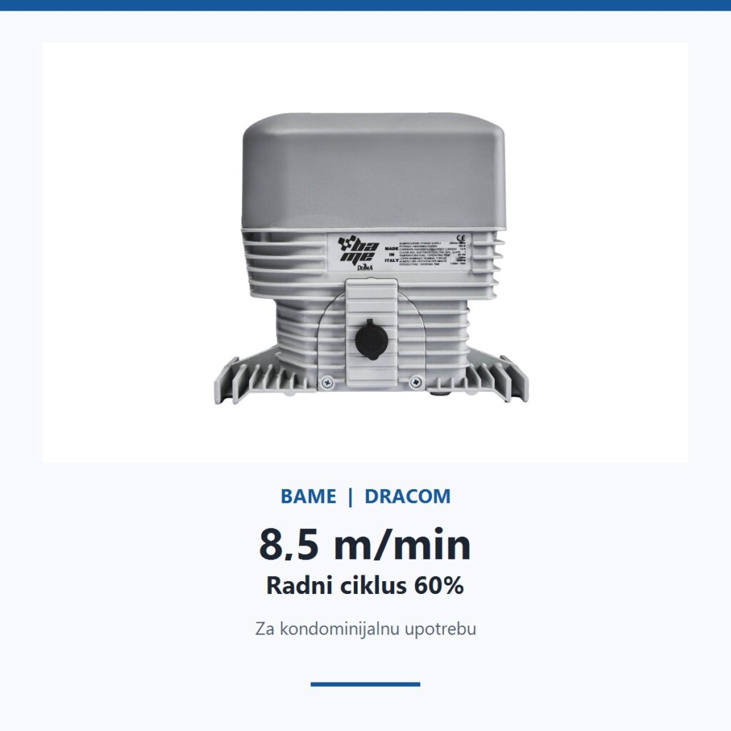 BAME ROY 12 EASY brzina 8,5 m/min