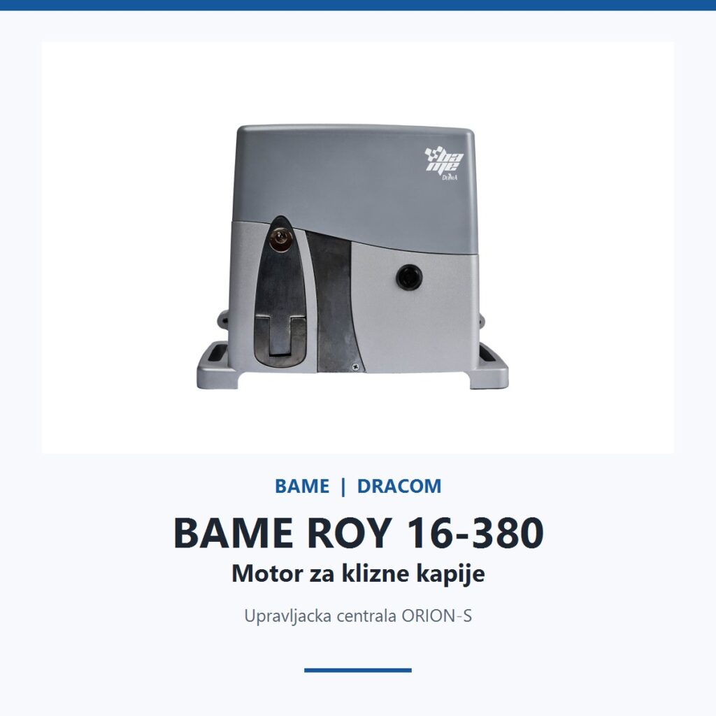 BAME ROY 16-380 industrijski motor za klizne kapije do 1600 kg