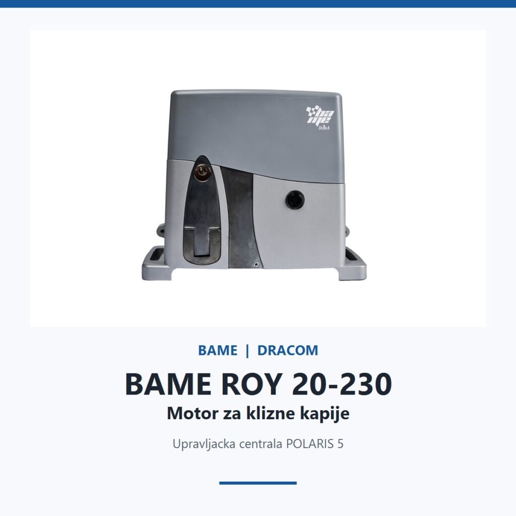 BAME ROY 20-230 industrijski motor za klizne kapije do 2000 kg