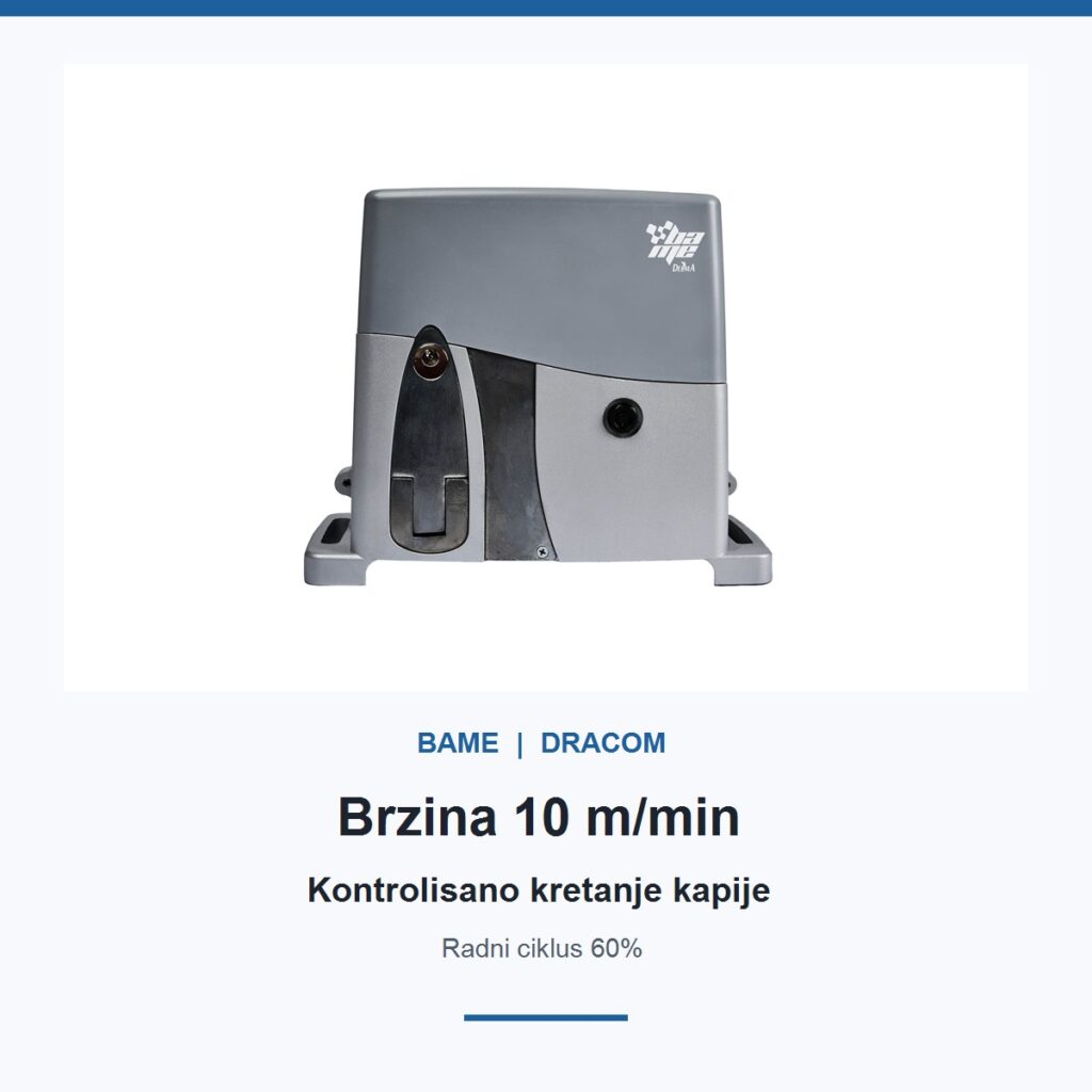 BAME ROY 20-400V brzina otvaranja 10 m min