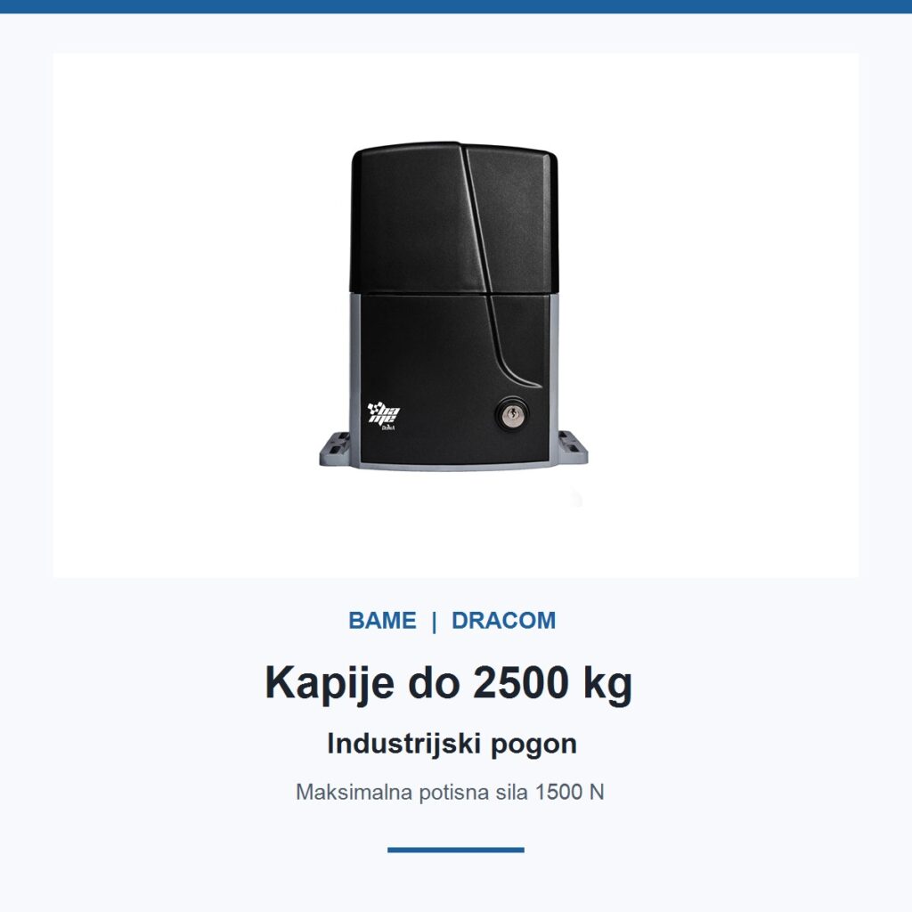 BAME ROY 2500 motor za kapiju do 2500 kg