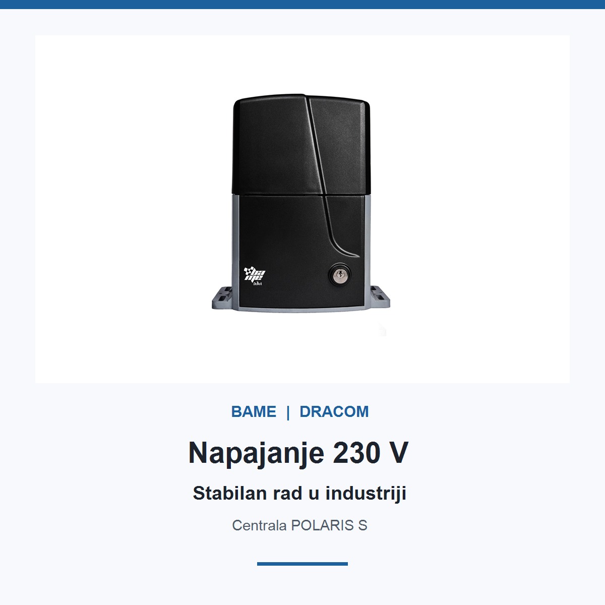 BAME ROY 2500 industrijski pogon 230 V