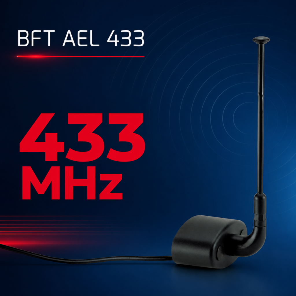 BFT AEL 433 tehnička grafika za frekvenciju 433 MHz