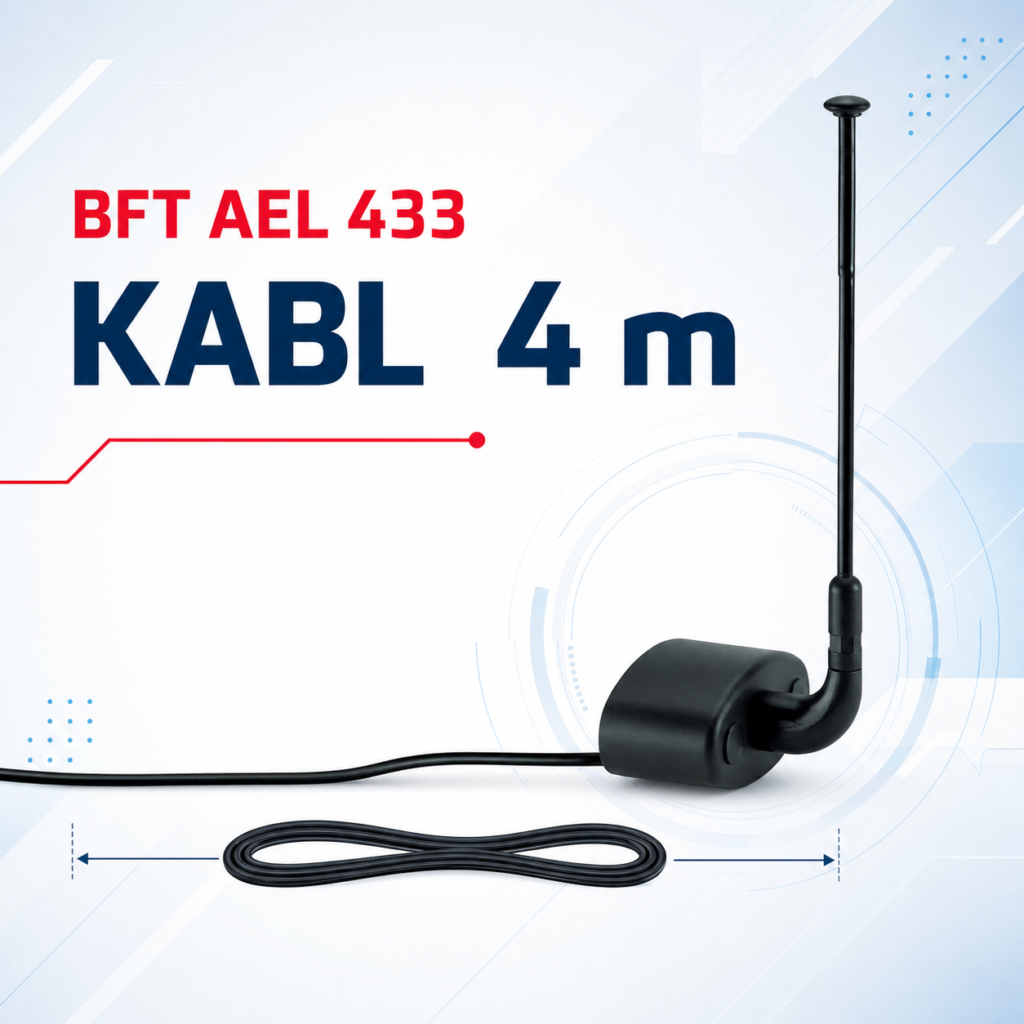 BFT AEL 433 tehnička grafika antenskog kabla dužine 4 m