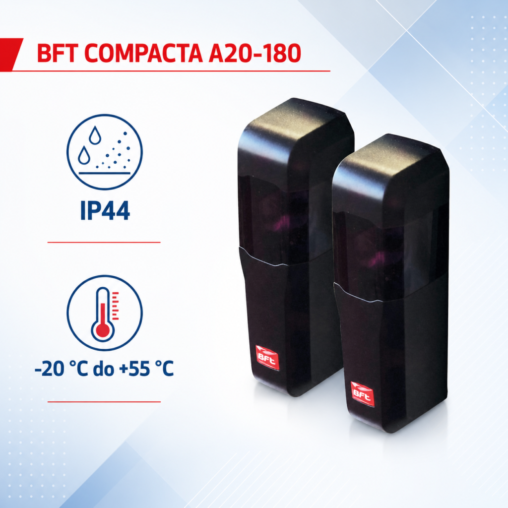 BFT COMPACTA A20-180 grafika IP44 i temperature od minus 20 do plus 55 stepeni