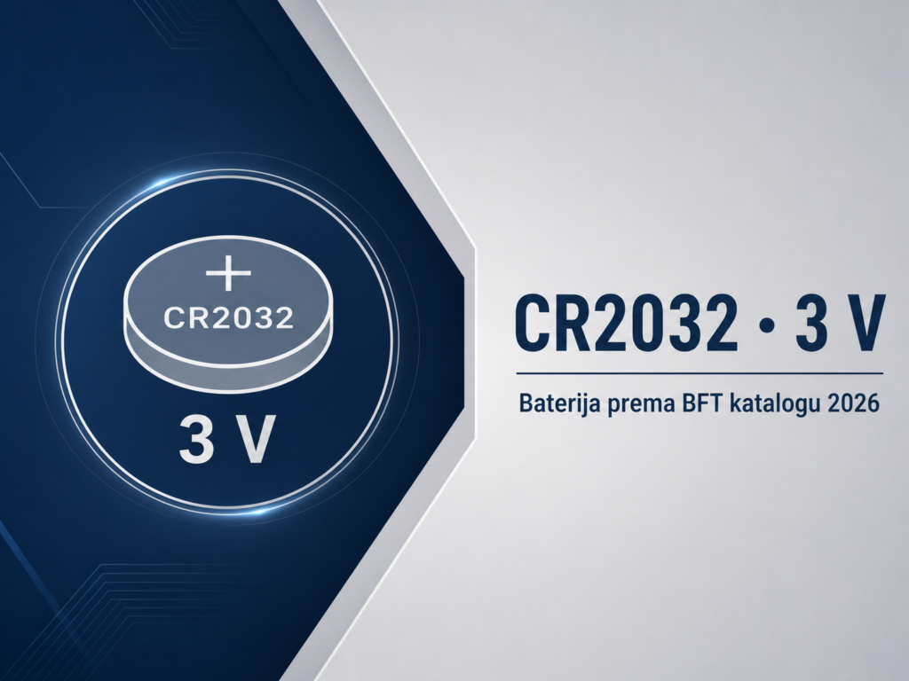 BFT MITTO STYLE C4 CR2032 baterija napona 3 V
