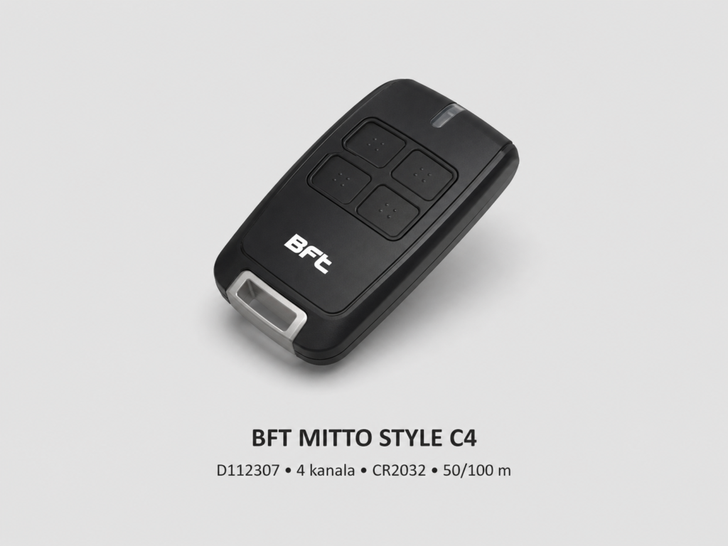 BFT MITTO STYLE C4 crni daljinski upravljač sa četiri kanala