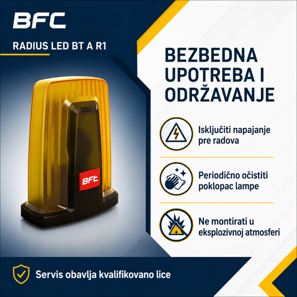 BFT RADIUS LED BT A R1 održavanje signalne lampe