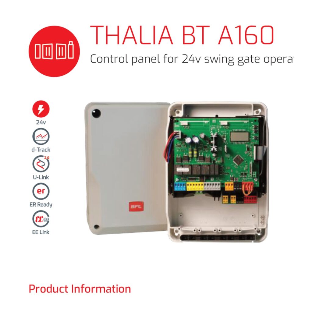 BFT THALIA BT A160 upravljačka centrala za krilne kapije