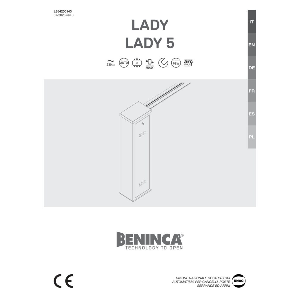 Beninca LADY.5 — automatska parking rampa
