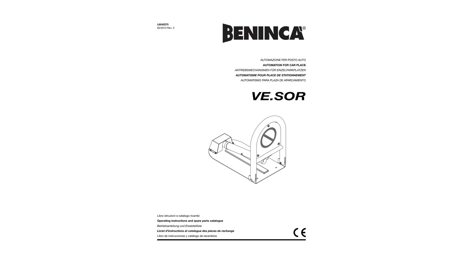 Beninca VE.SOR – Automatski rezervator parking mesta