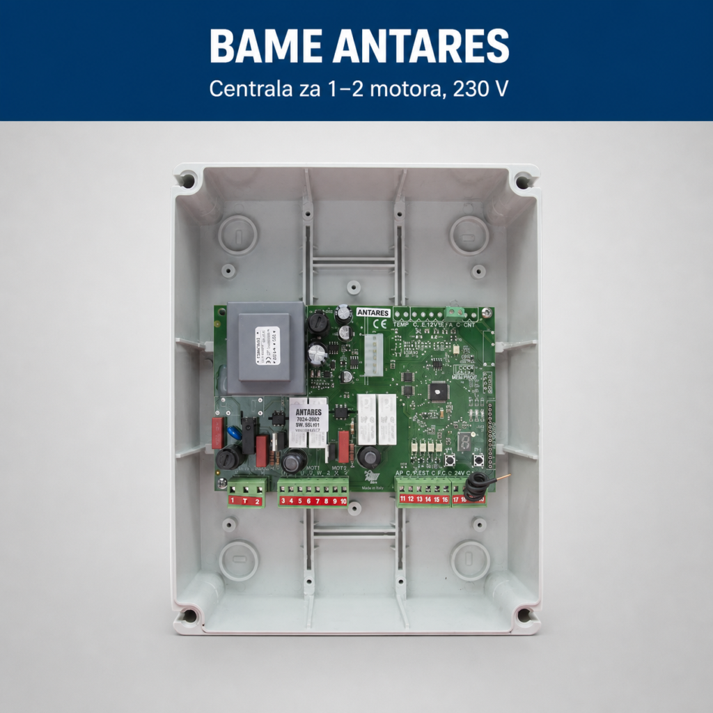 BAME ANTARES centrala za 1–2 motora 230 V