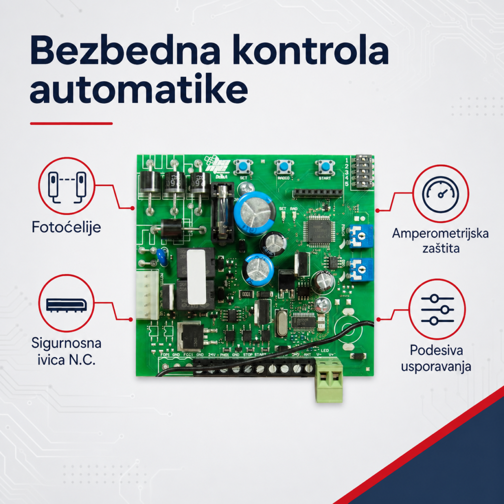 BAME AVIOR 24 fotoćelije, sigurnosna ivica i kontrola prepreke