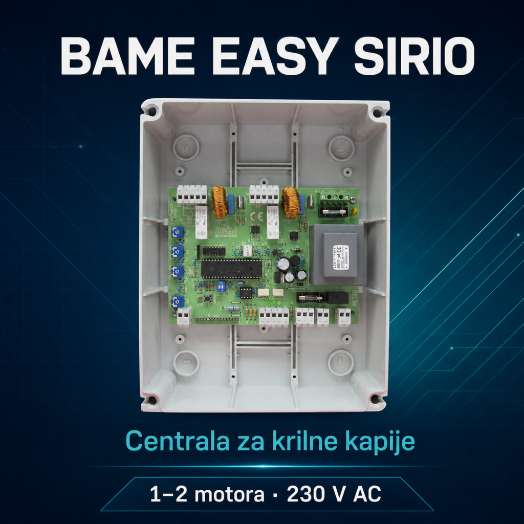 BAME EASY SIRIO centrala za 1–2 motora 230 V