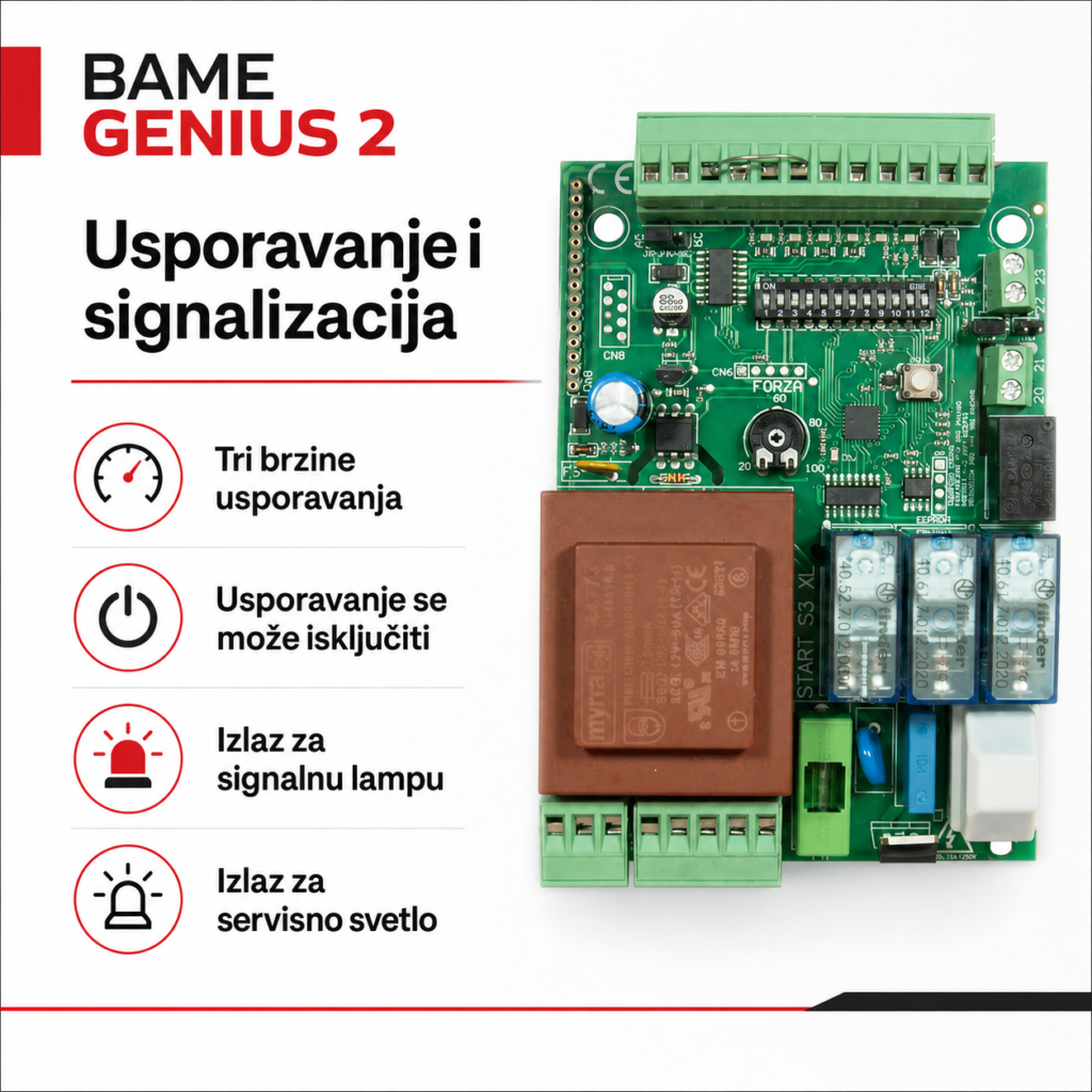 BAME GENIUS 2 podesivo usporavanje i signalizacija