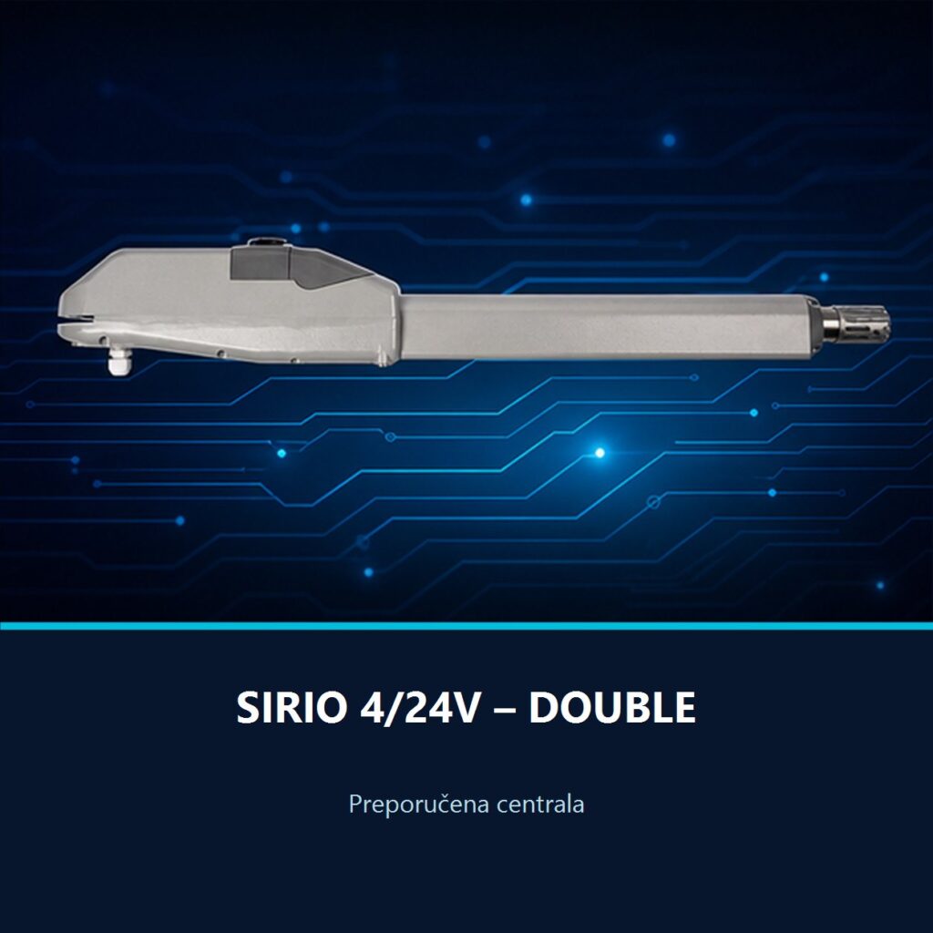 BAME KUDU-SL 24V centrala SIRIO 4 24V DOUBLE