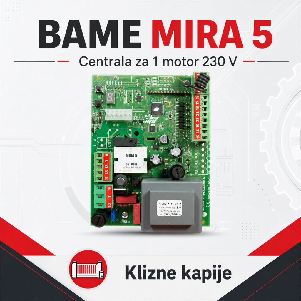 BAME MIRA 5 centrala za klizne kapije 230 V