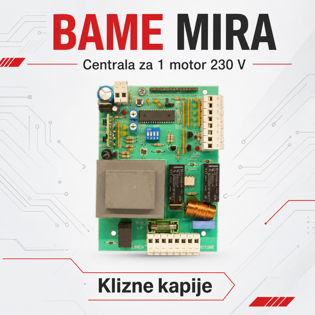 BAME MIRA centrala za klizne kapije 230 V