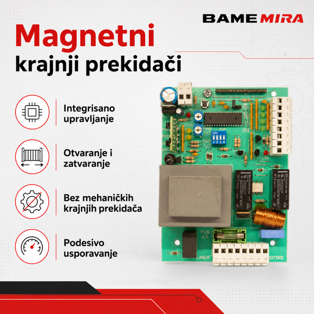 BAME MIRA magnetni krajnji prekidači i usporavanje