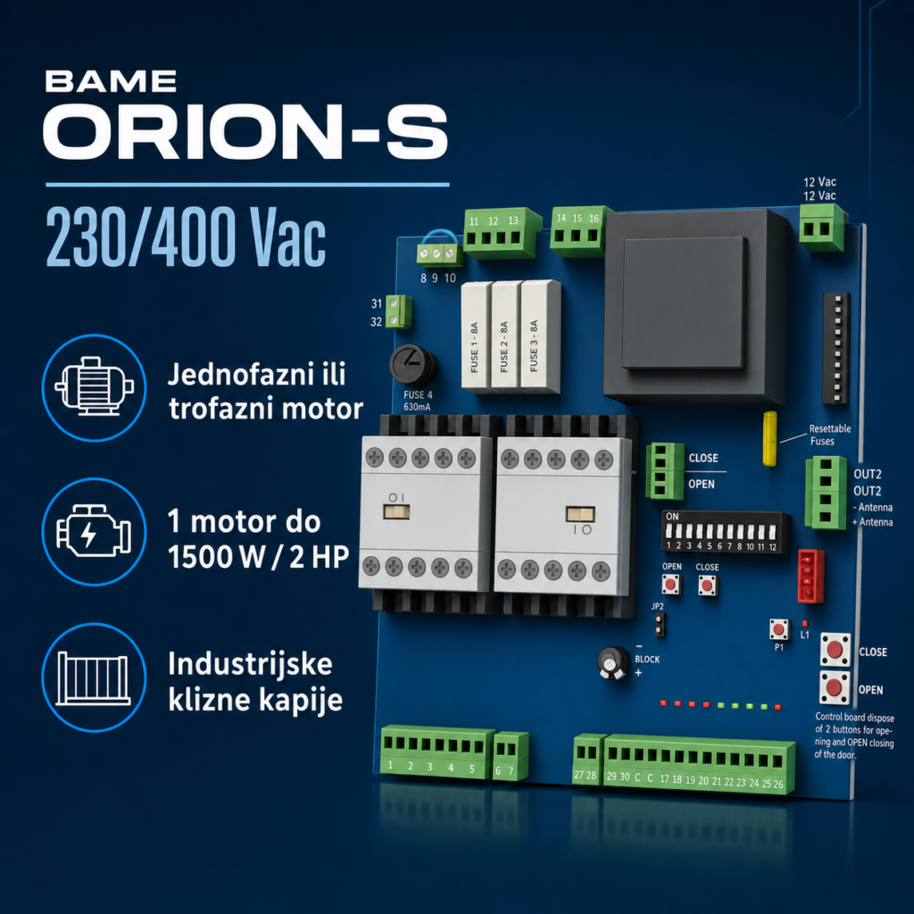 BAME ORION-S 230/400 V centrala do 1500 W