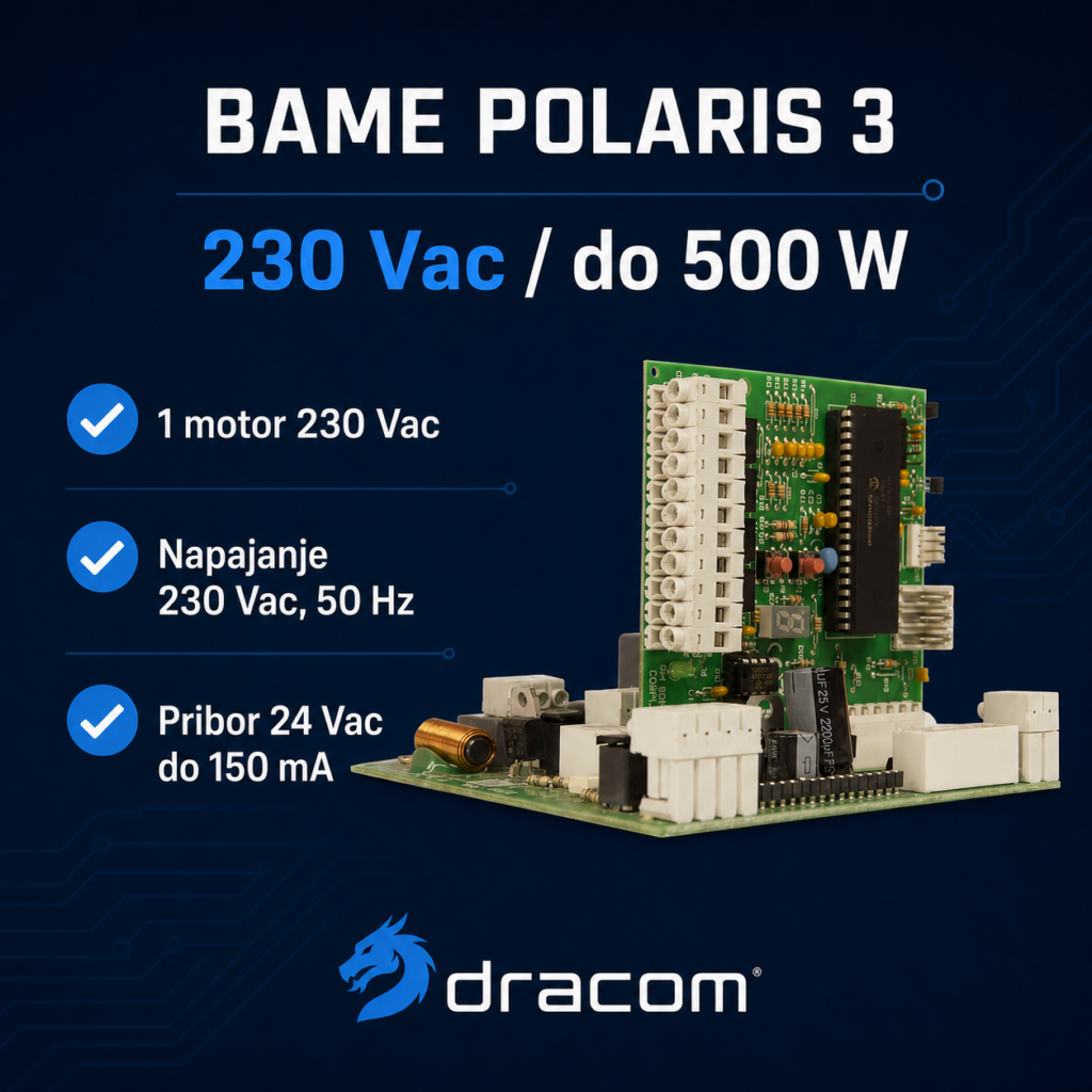 BAME POLARIS 3 napajanje 230 V i motor do 500 W