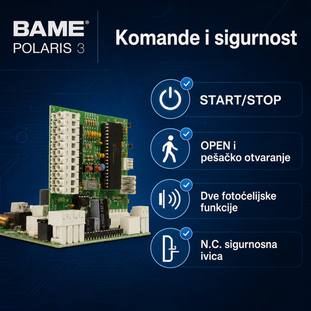 BAME POLARIS 3 komandni i sigurnosni ulazi