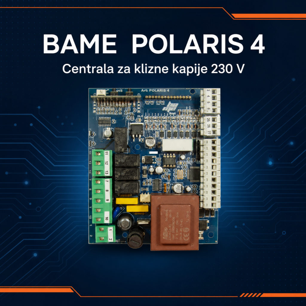 BAME POLARIS 4 upravljačka ploča centrale za klizne kapije 230 V