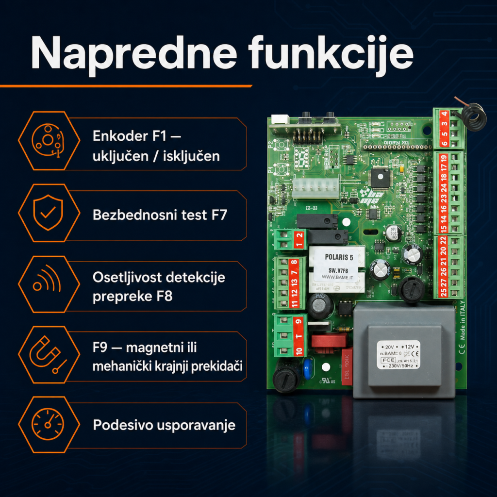 BAME POLARIS 5 enkoder detekcija prepreke i krajnji prekidači