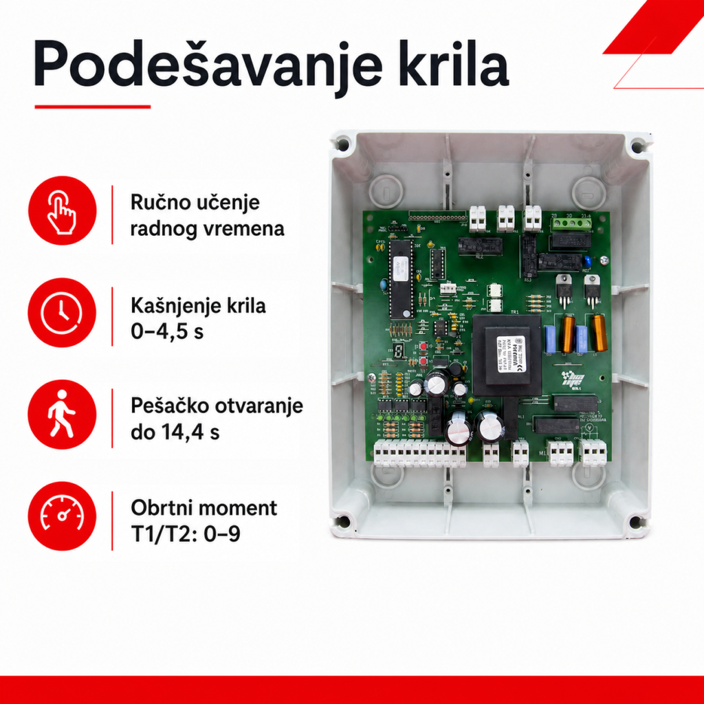 BAME SIRIO 3 podešavanje rada krila