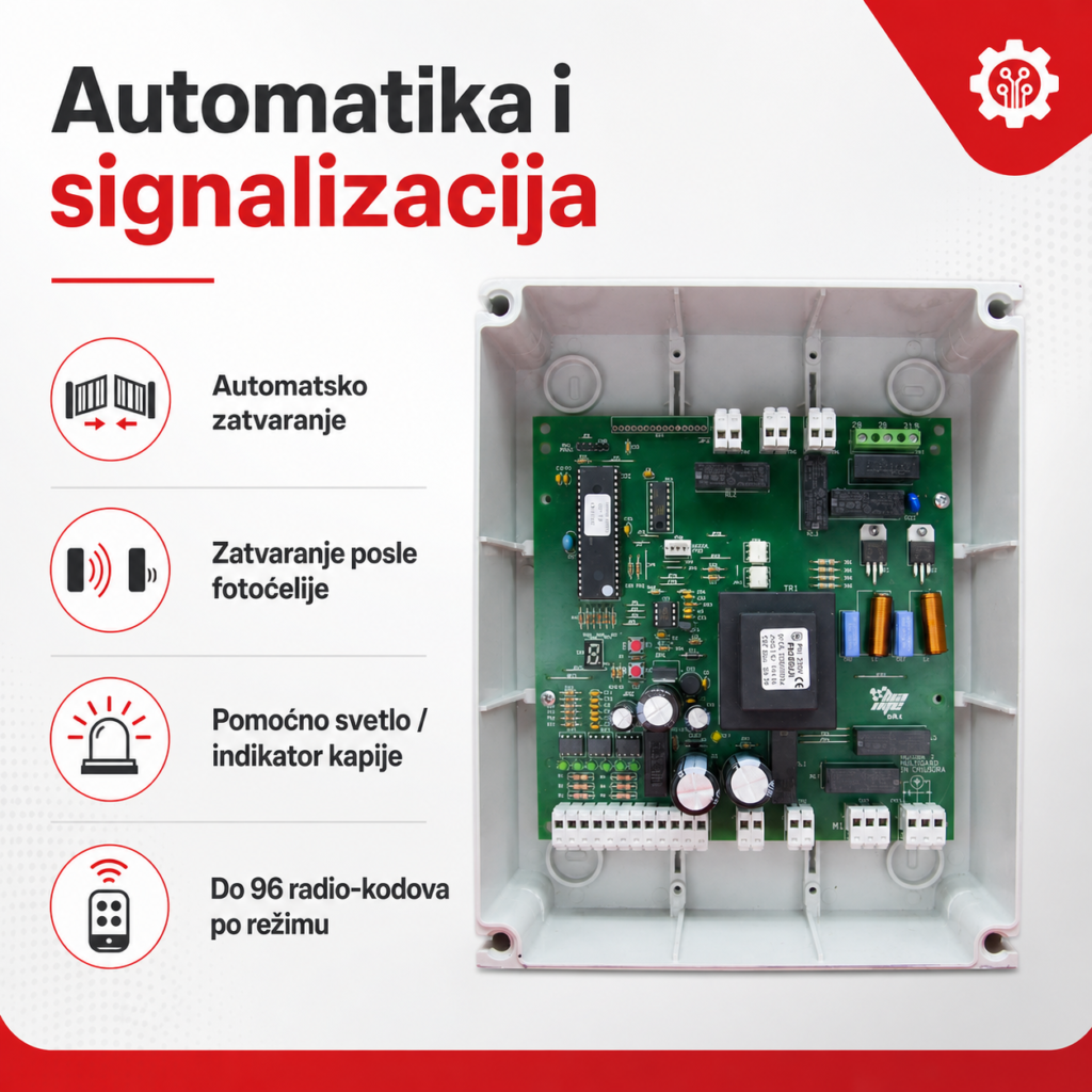 BAME SIRIO 3 automatsko zatvaranje i signalizacija