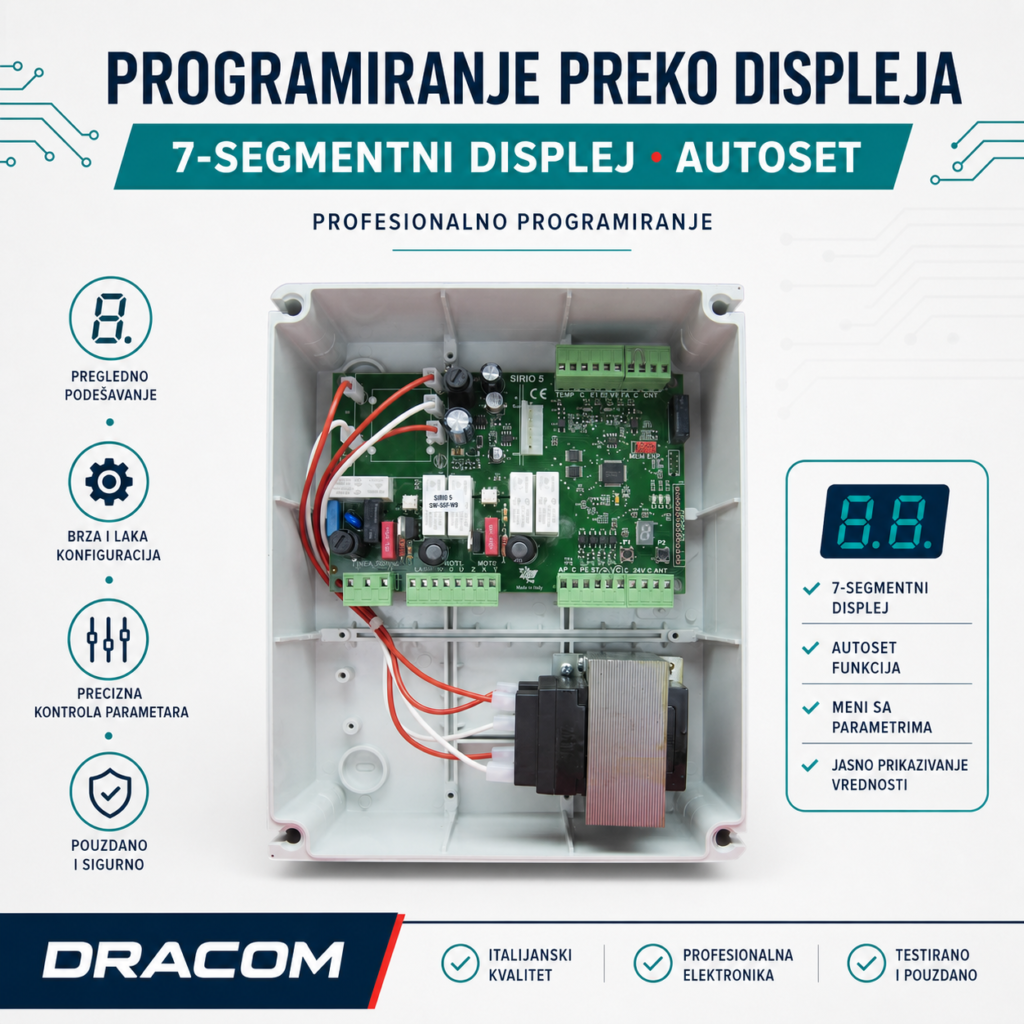 BAME SIRIO 5 programiranje preko displeja i AUTOSET