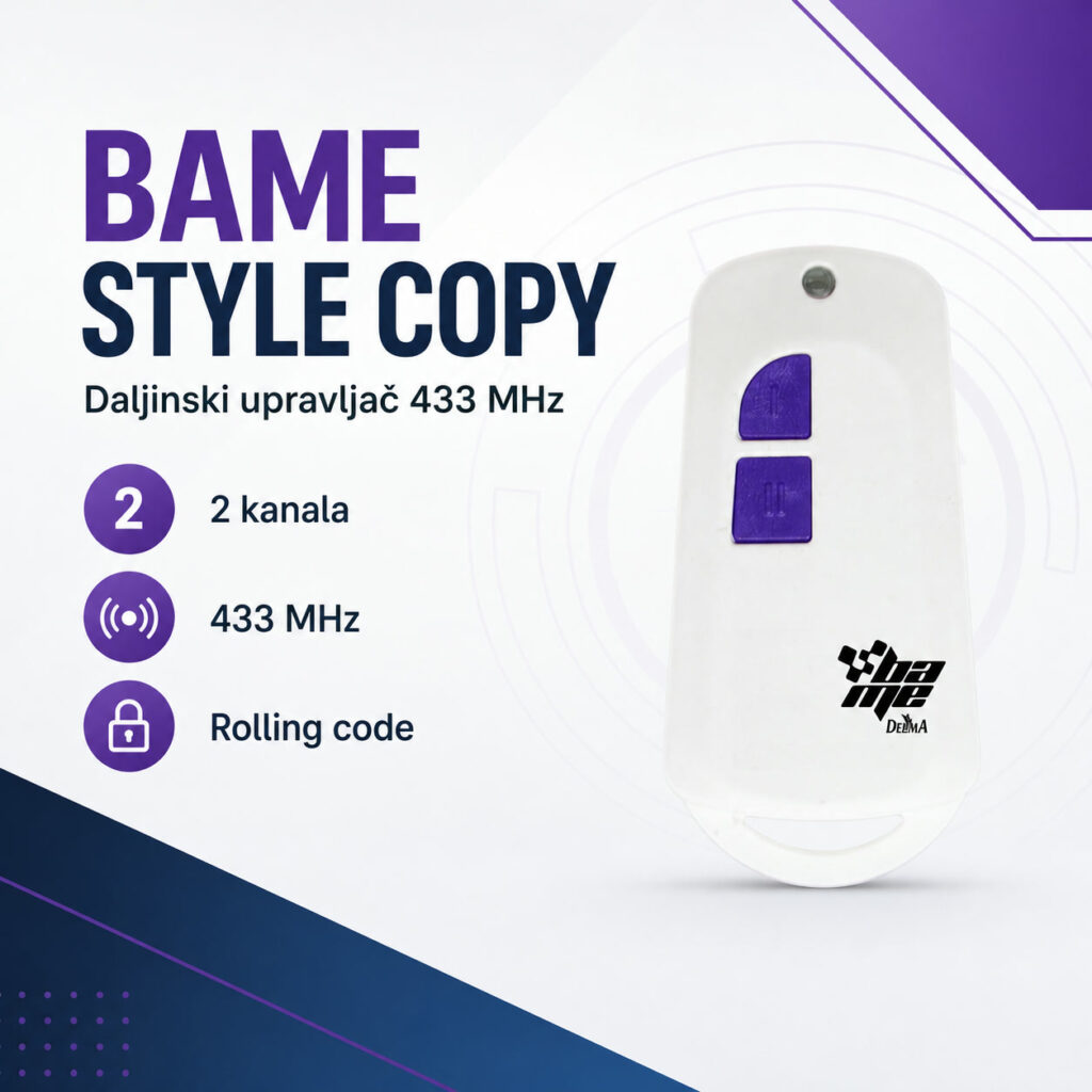 BAME STYLE COPY daljinski upravljač sa dva kanala na 433 MHz