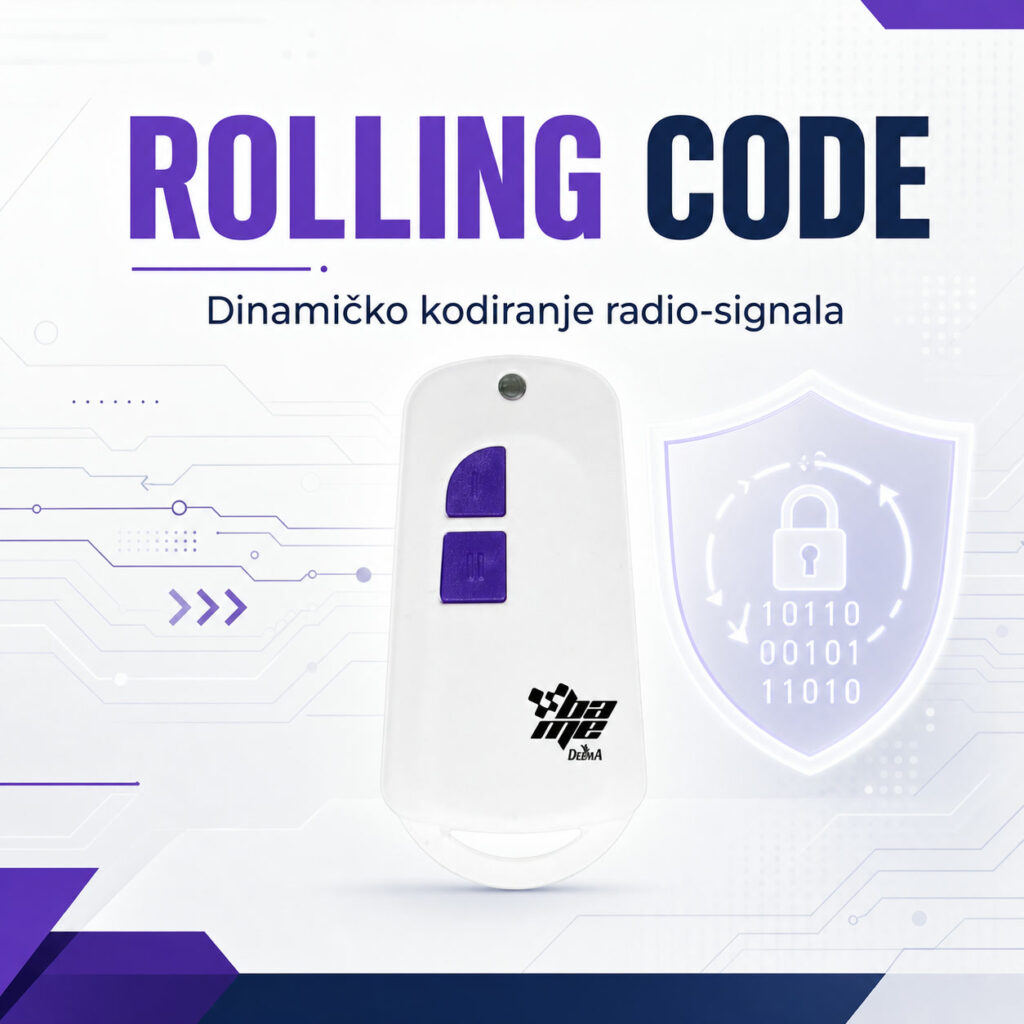 BAME STYLE COPY daljinski upravljač sa rolling code kodiranjem