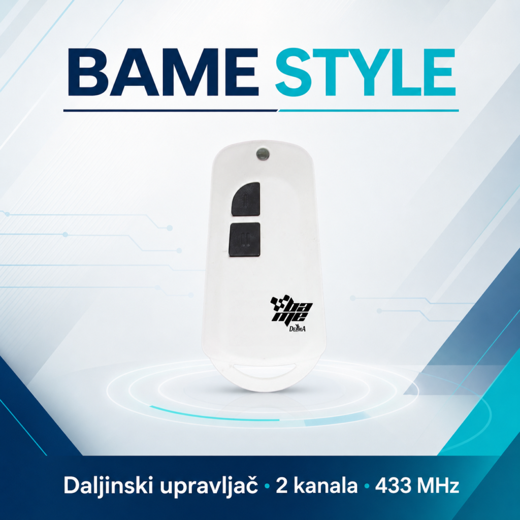 BAME STYLE dvokanalni daljinski upravljač 433 MHz