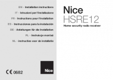 Nice HSRE12 DualBand radio-prijemnik sa 12 alarmnih izlaza — zvanični prikaz uputstva